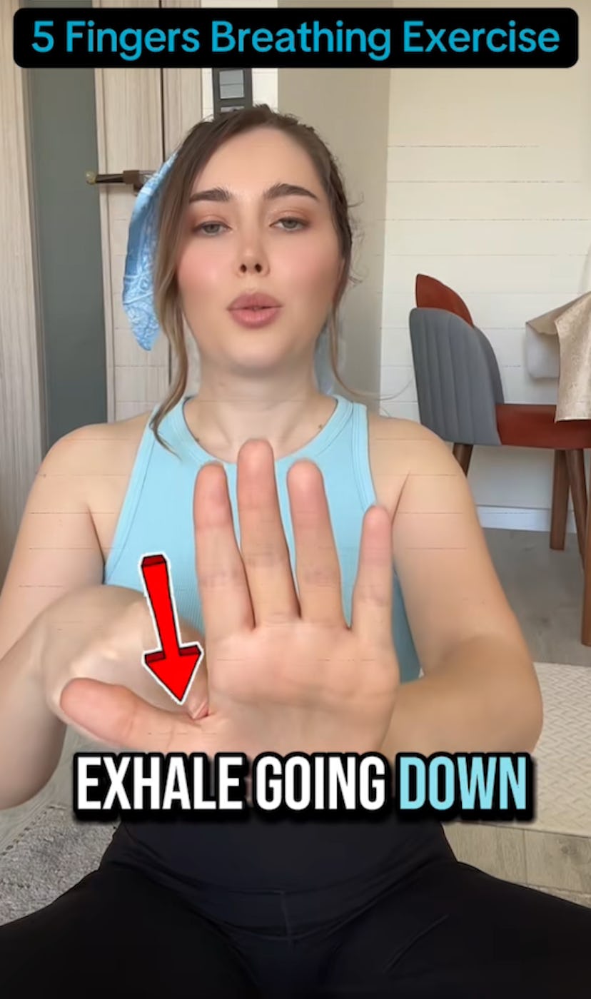 Five finger breathing.
