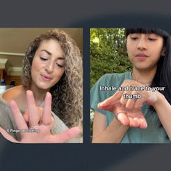 How to do the five-finger breathing technique to ease anxiety.