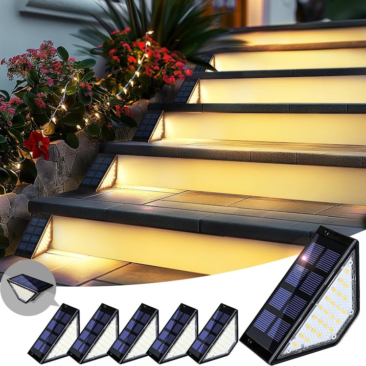 PATIOWIN Solar Step Lights (4-Pack)