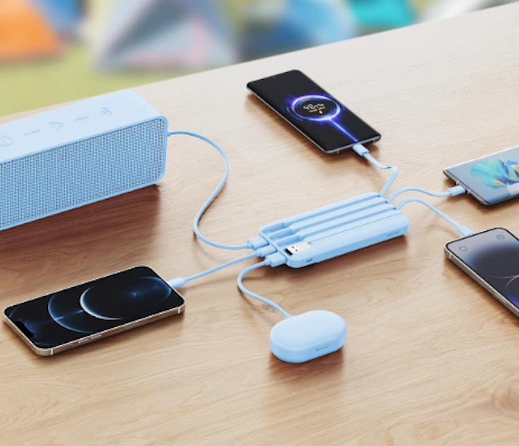 Charmast Portable Charger With Built-In Cables