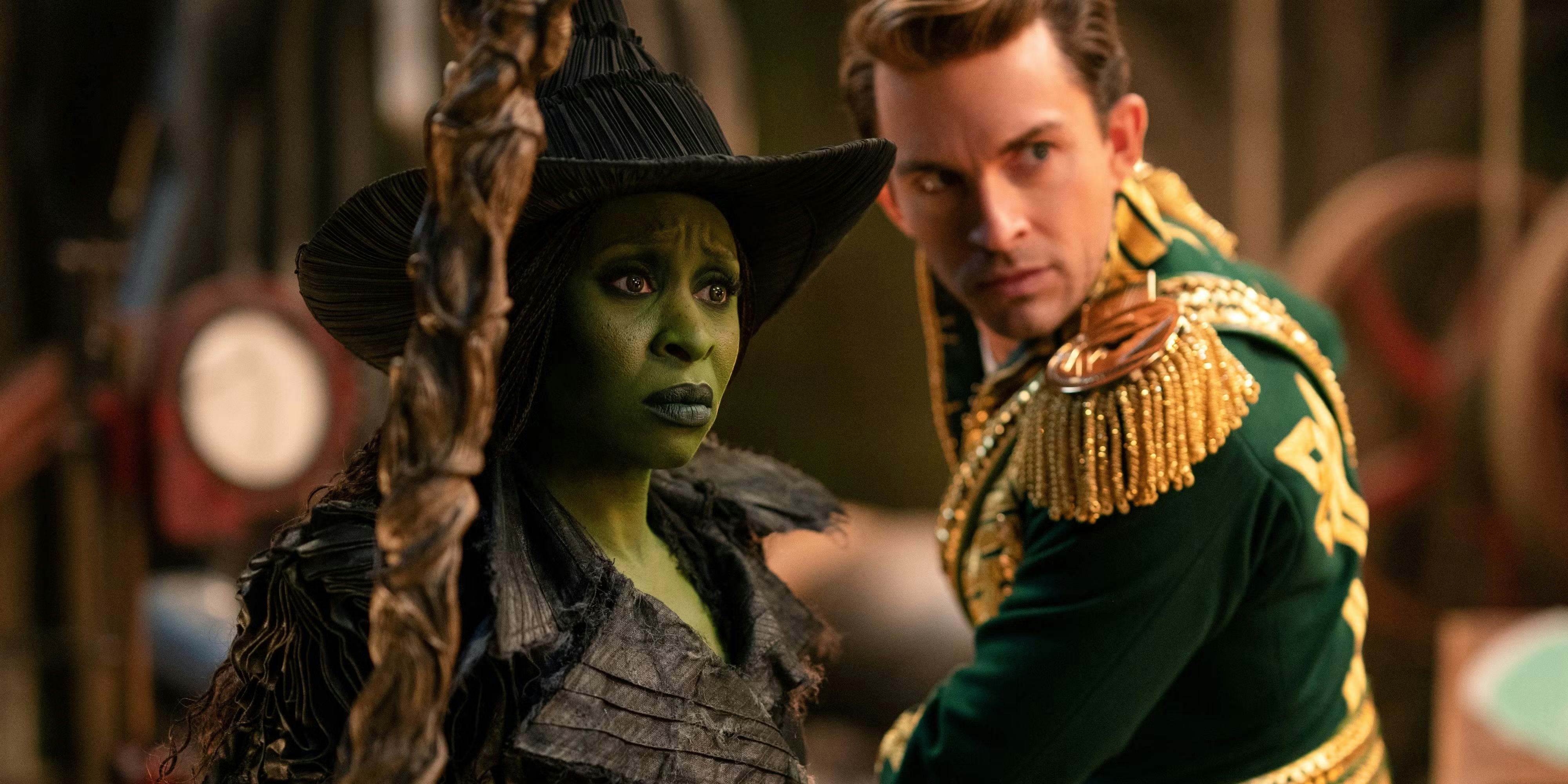 Cynthia Erivo and Jonathan Bailey as Elphaba and Fiyero in 'Wicked: For Good'.