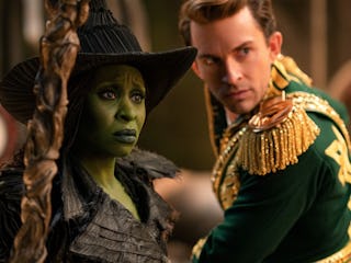 Cynthia Erivo and Jonathan Bailey as Elphaba and Fiyero in 'Wicked: For Good'.
