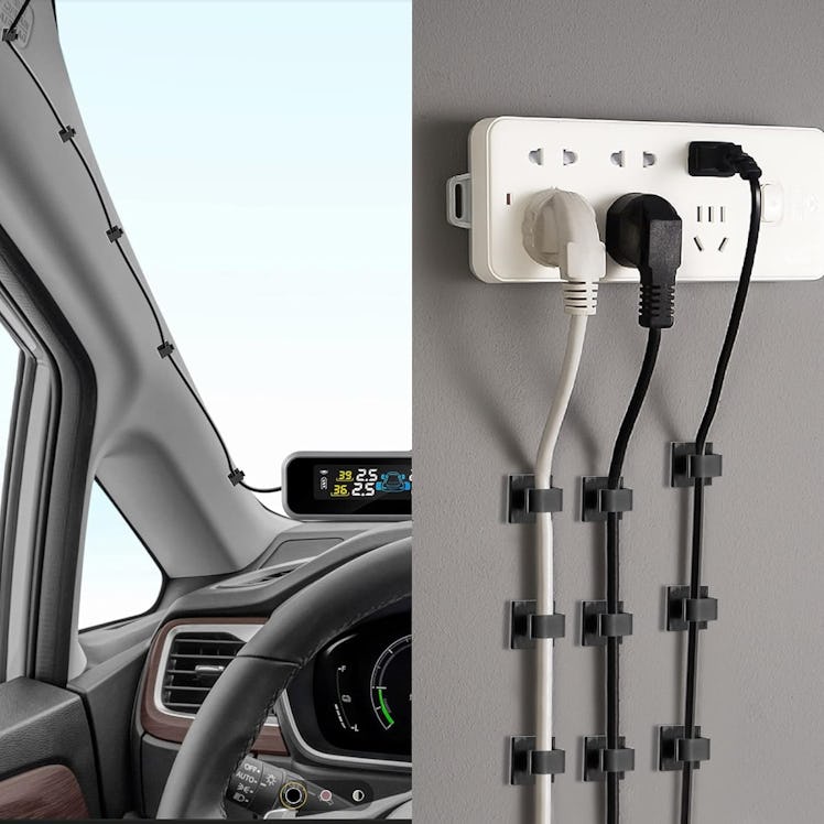 XHF Adhesive Cable Wire Clips (120 Pieces)