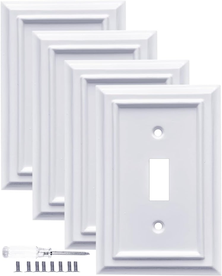 Kisrovpn Decorative Light Switch Covers (Set of 4)