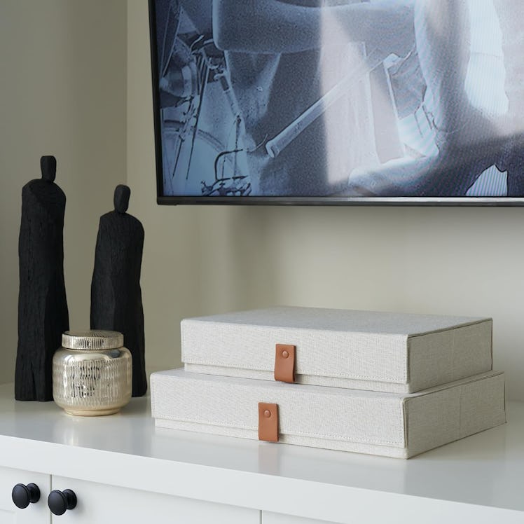 ZICOTO Document Storage Boxes (2-Pack)