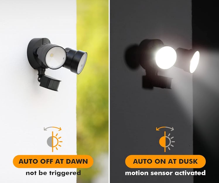 LUTEC LED Motion-Activated Integrated Dual-Head Floodlight