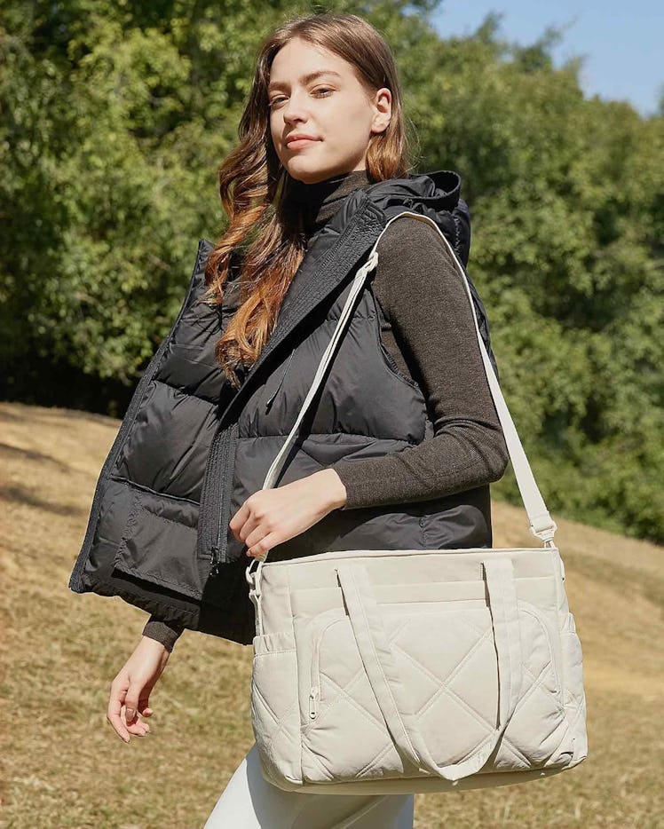 BAGSMART Quilted Lunch Tote 