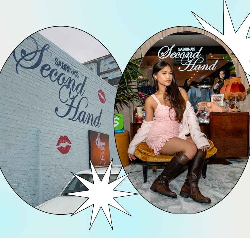 I went to Sabrina Carpenter's Second Hand pop-up with Cash App in Los Angeles.