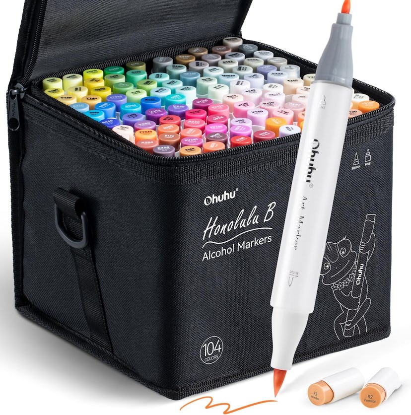 Ohuhu Alcohol Markers Brush Tip