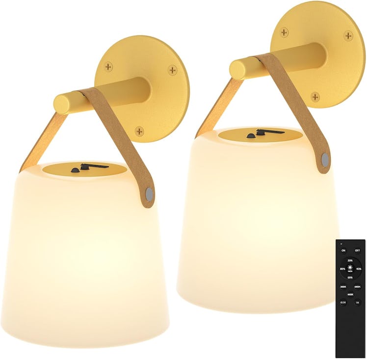 TACAHE Rechargeable Wall Sconces (2-Pack)