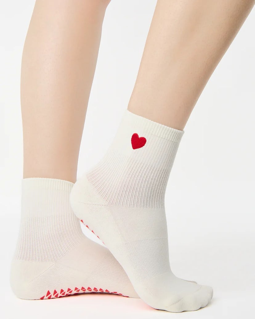 Heart Ankle Grip Socks