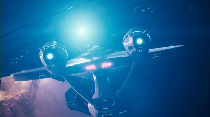 The Enterprise encounters the Vengeance in 2013's 'Star Trek Into Darkness.'