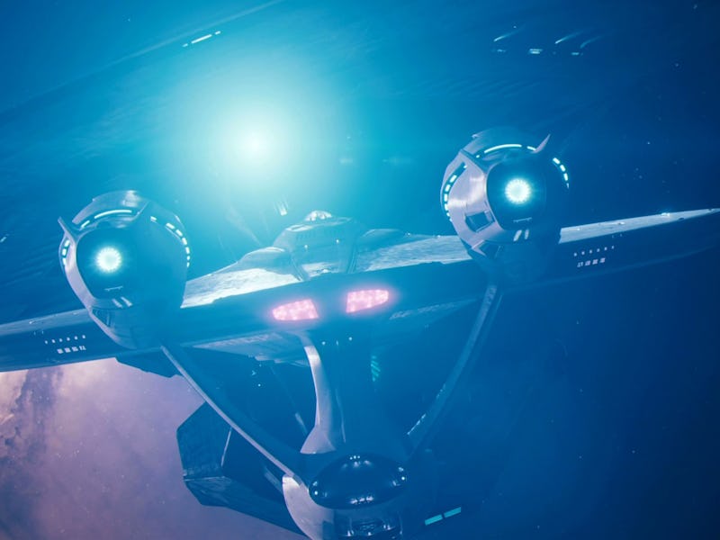 The Enterprise encounters the Vengeance in 2013's 'Star Trek Into Darkness.'