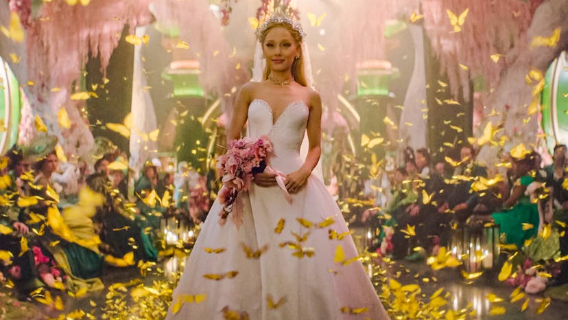 Ariana Grande in the 'Wicked: For Good' wedding scene.