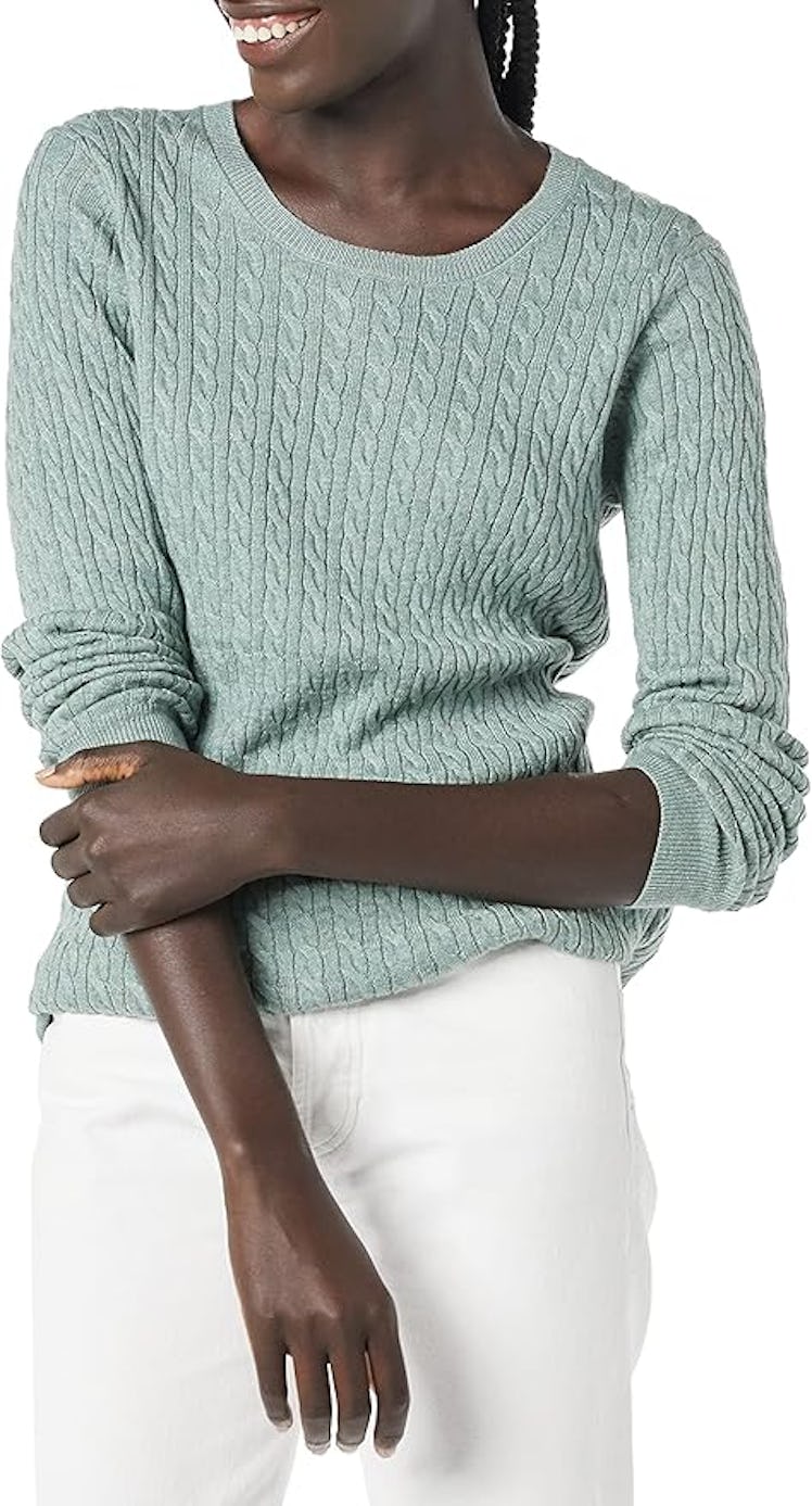 Amazon Essentials Cable Crewneck Sweater