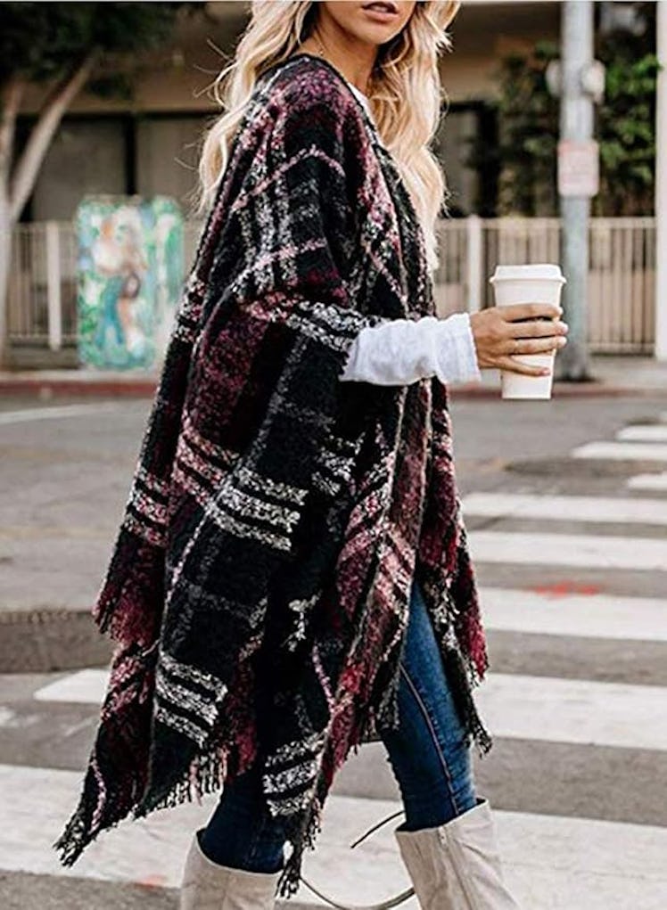 VIMPUNEC Buffalo Plaid Wrap