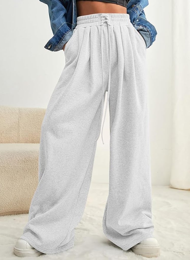 Aleumdr Drawstring Waist Sweatpants