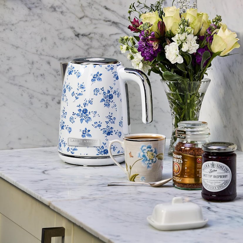 Laura Ashley Stainless Steel Electric Tea Kettle