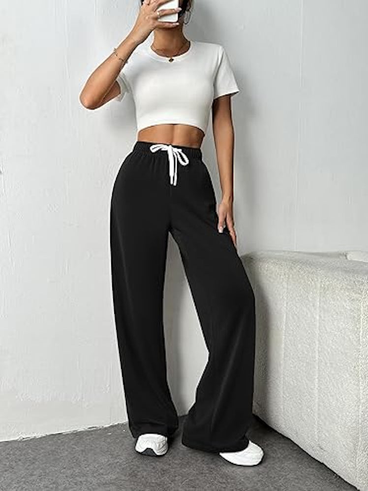 PINSPARK Wide Leg Sweatpants
