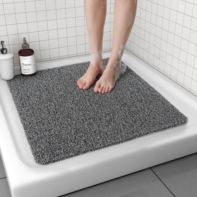 tchdio Loofah Shower Mat