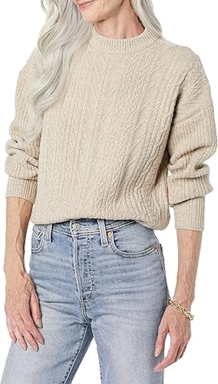 Amazon Essentials Cable Crewneck Sweater