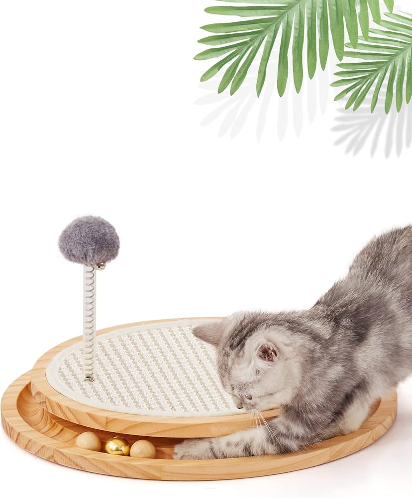 LMUGOOS Interactive Cat Scratcher Toy