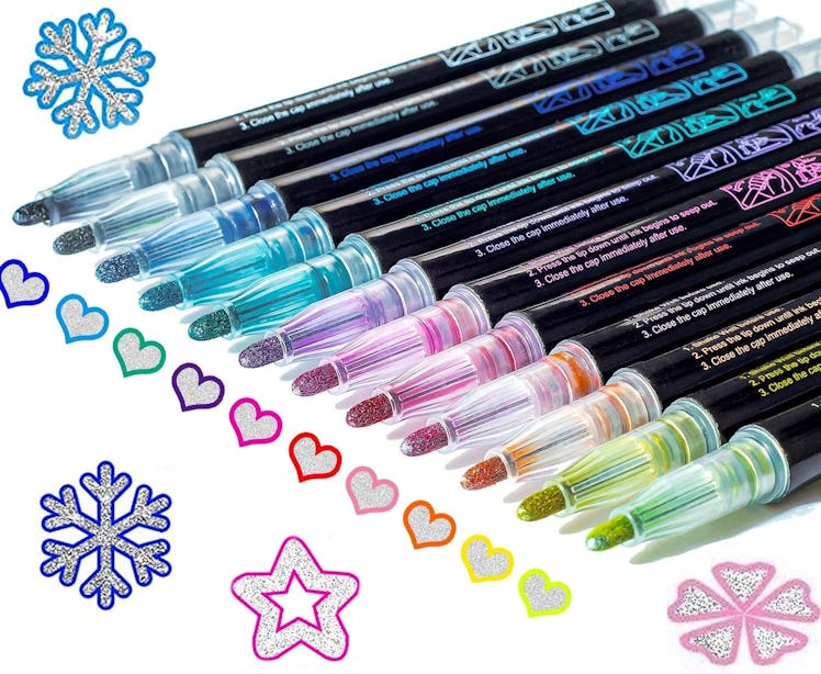 KOUSICOO Glitter Markers (12-Pack)
