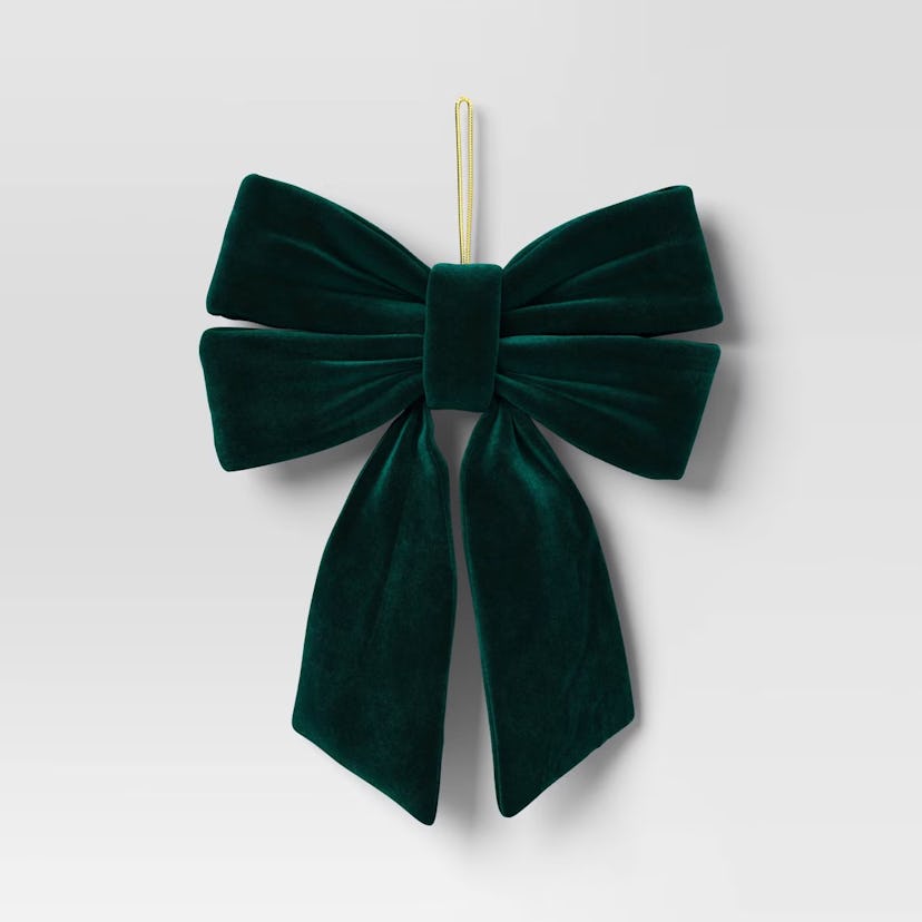 Wondershop Dark Green Velvet Bow