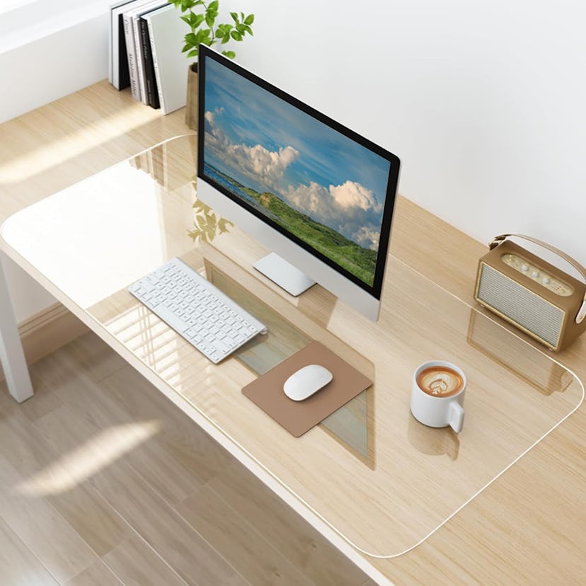 LBJFYHJN Clear Desk Mat