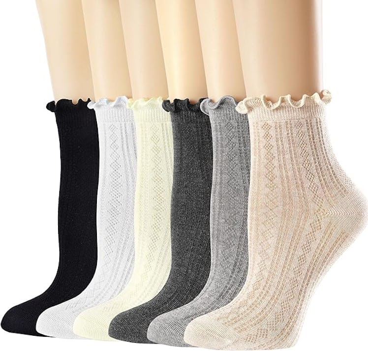 Mcool Mary Ruffle Crew Sock (6-Pack)