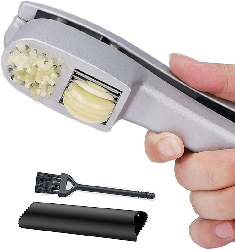 ANERONG 2-in-1 Garlic Press