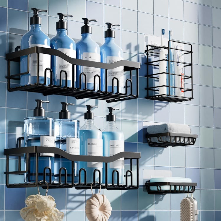 EUDELE Rustproof Stainless Steel Shower Caddy Set