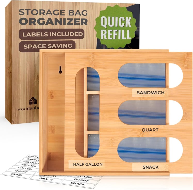 WOODENHOUSE LIFELONG QUALITY Bamboo Storage Bag Organizer