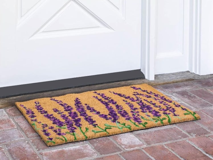 Juvale Lavender Coir Door Mat