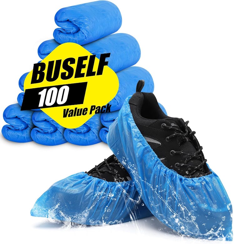 Buself Nonslip Disposable Shoe Covers (50 Pairs)