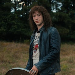 Eddie Munson and Dustin in Stranger Things. Photo via Netflix