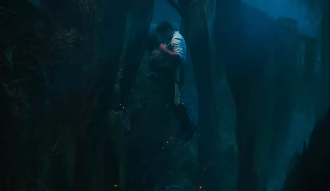 Cynthia Erivo and Jonathan Bailey as Elphaba and Fiyero in Wicked. Screenshot via Wicked For Good Yo...