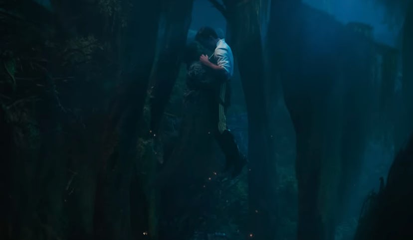 Cynthia Erivo and Jonathan Bailey as Elphaba and Fiyero in Wicked. Screenshot via Wicked For Good Yo...