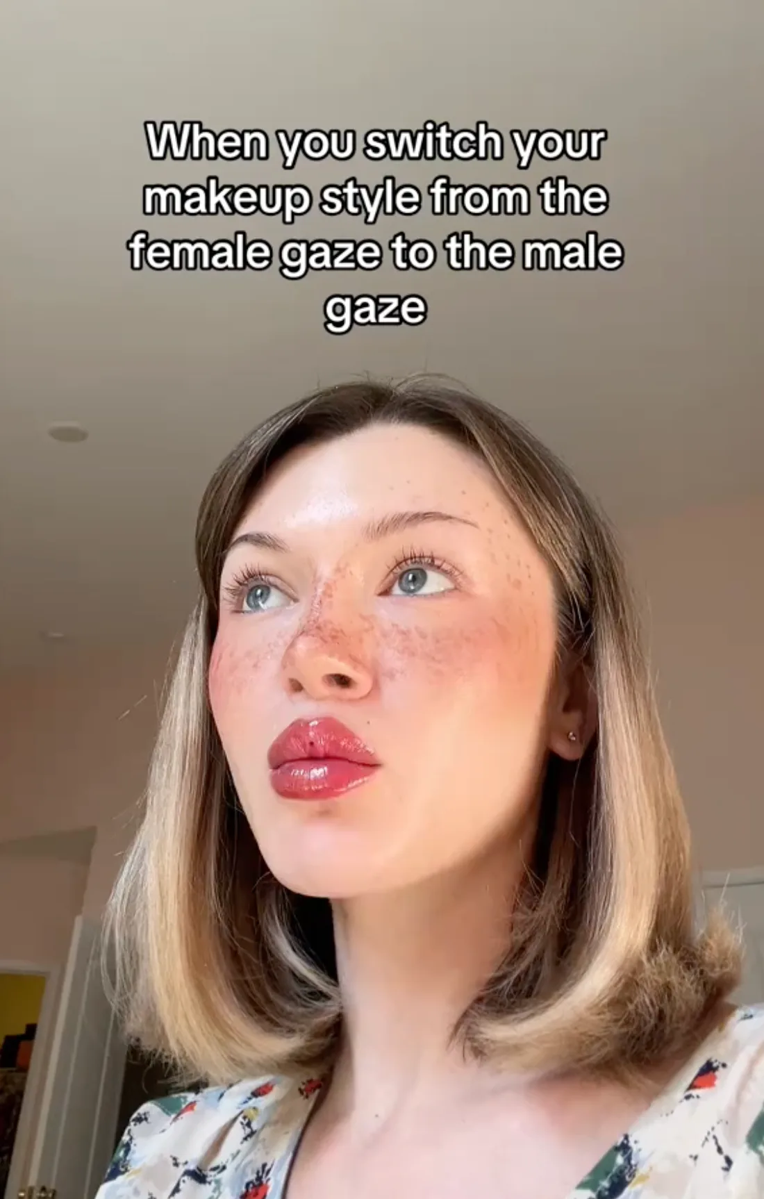 male gaze makeup vs. female gaze makeup
