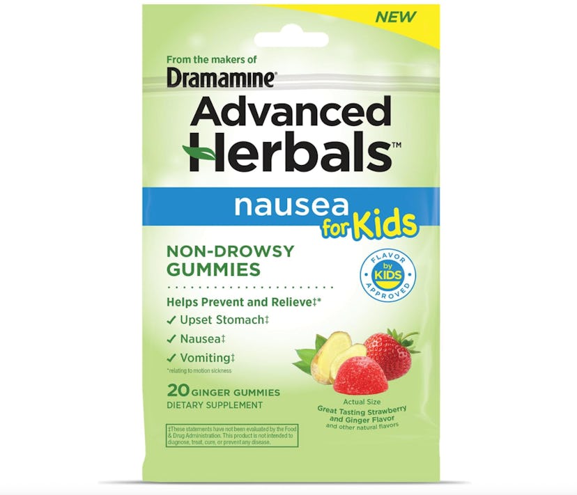Dramamine Advanced Herbals For Kids Non-Drowsy Nausea Gummies 