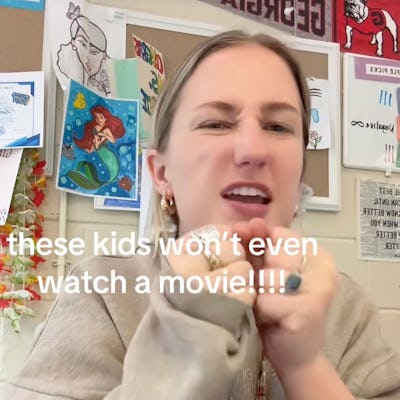 Teacher Says Her High School Students Can't Sit Still To Watch A Movie
