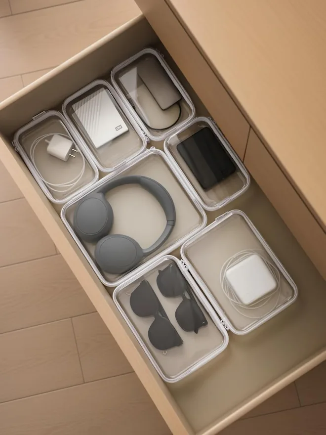 CoiiJoii Hard Shell Zippered Cases (3 Pieces)