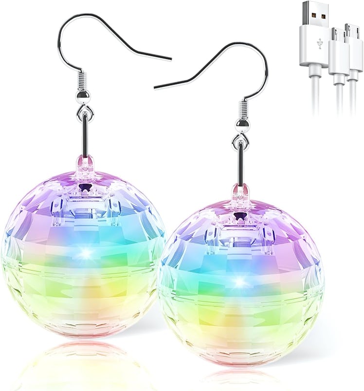 PUFIER LED Disco Ball Earrings