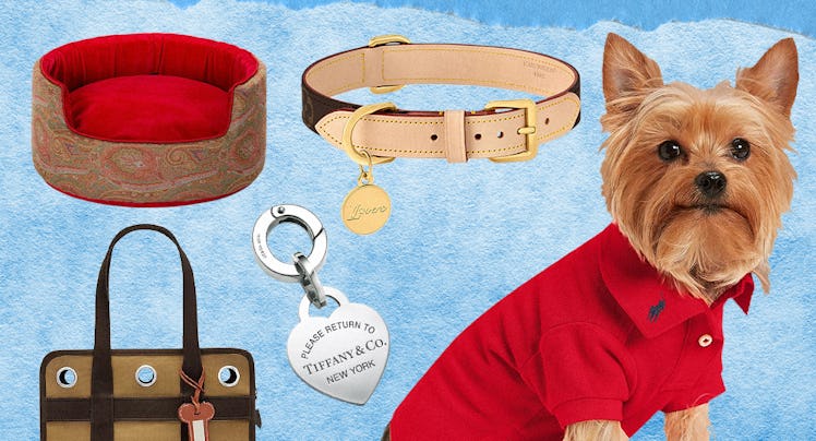 A collage of pet gifts