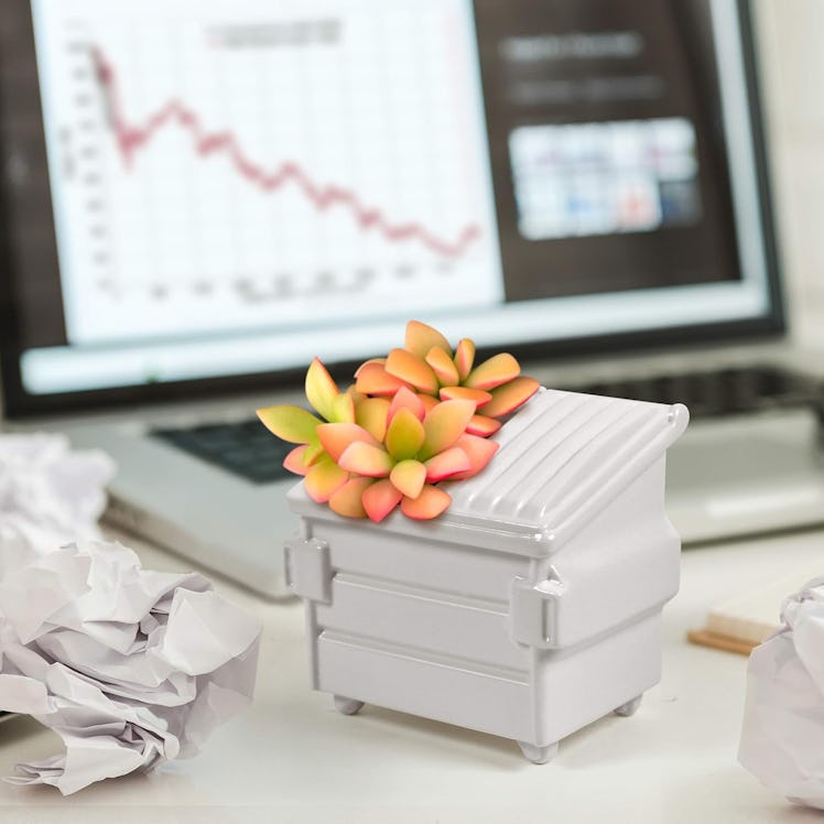 Genuine Fred Dumpster Shaped Air Plant Holder 