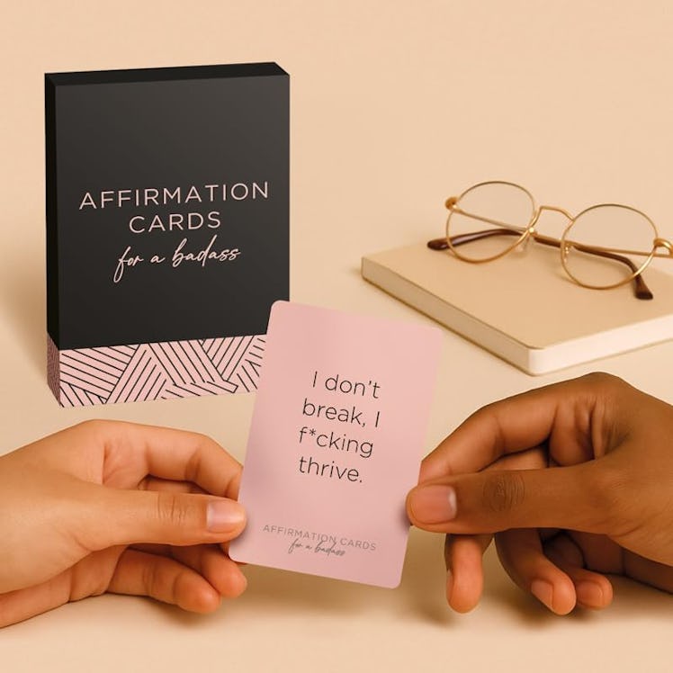 Astralux Daily Affirmation Cards for a Badass (52 Pieces)