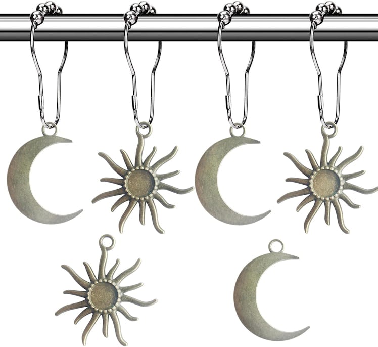 Aimoye Moon Celestial Shower Curtain Hooks (12 Pieces)
