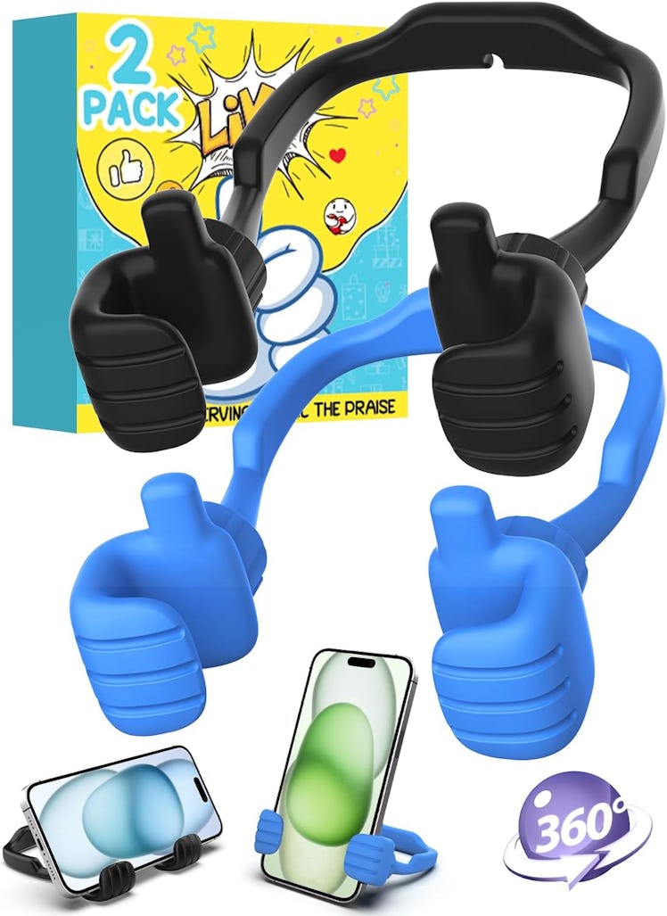 CALDEVER Thumbs Up Lazy Phone Holder (2-Pack)