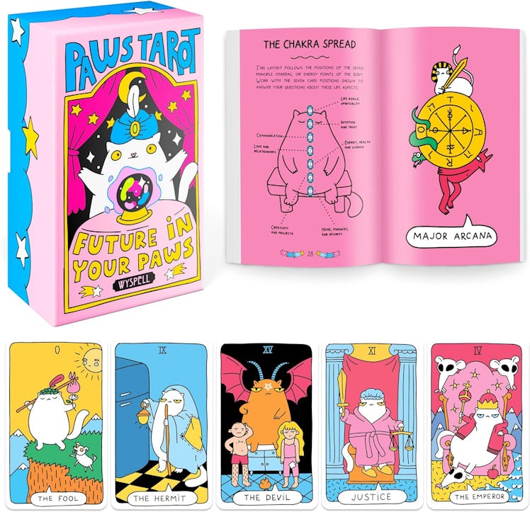 Wyspell Cat Tarot Deck with Guidebook for Beginners