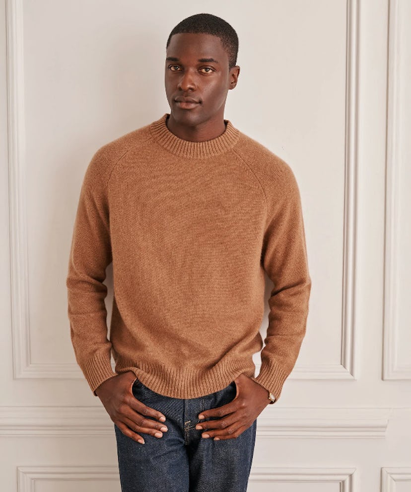 Luxe Cashmere Raglan Crewneck Sweater